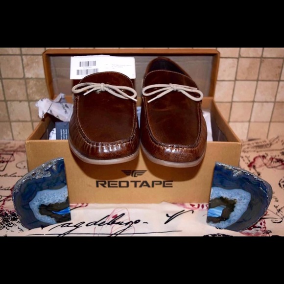 Men's Leather Boat Shoes - Picture 4 of 4