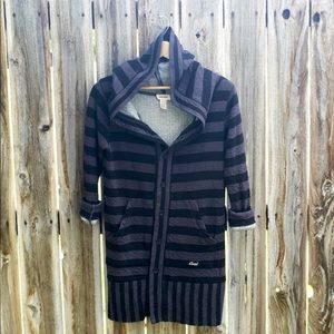 DIESEL Long Hooded Cardigan/Jacket