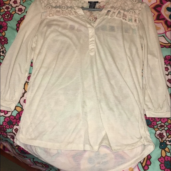 Creme rue 21 top