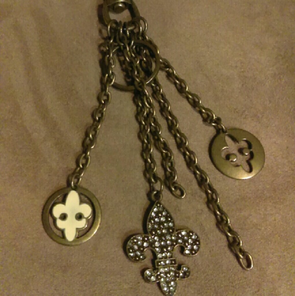 Kathy Van Zeeland Purse with Fleur de Lis accents - Picture 4 of 4