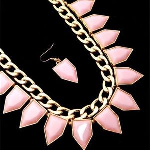 Gold chain necklace set