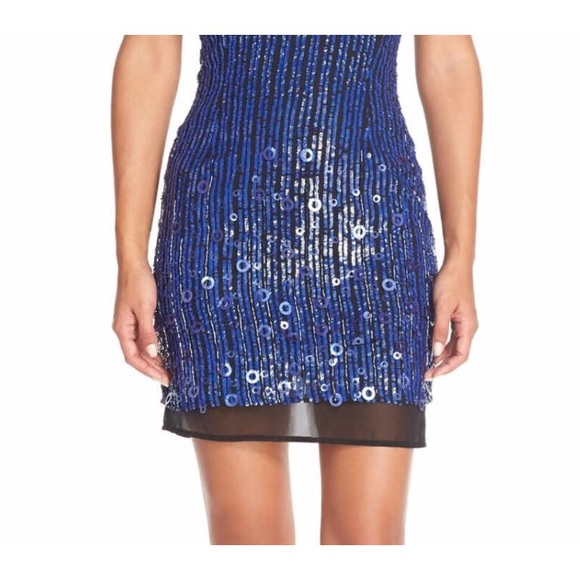 Sequin & Chiffon Slip Dress - Picture 4 of 4