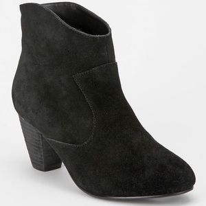 Urban Outfitters Black Suede Booties