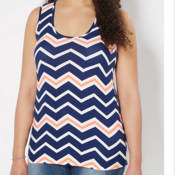 Plus Coral Pop Brushed Tank Top - Picture 2 of 3