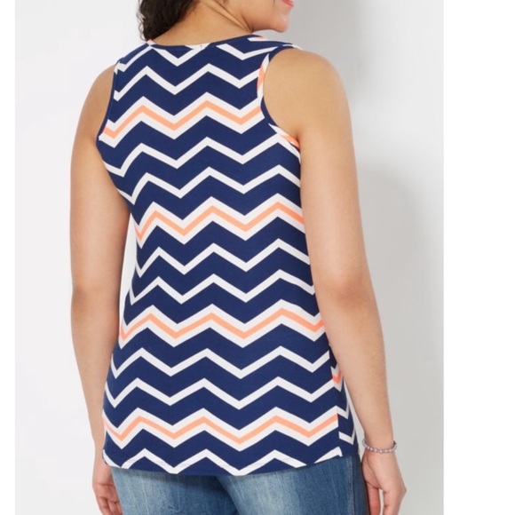 Plus Coral Pop Brushed Tank Top - Picture 3 of 3