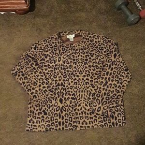 Animal print Blazer by Cathy Daniels zip up