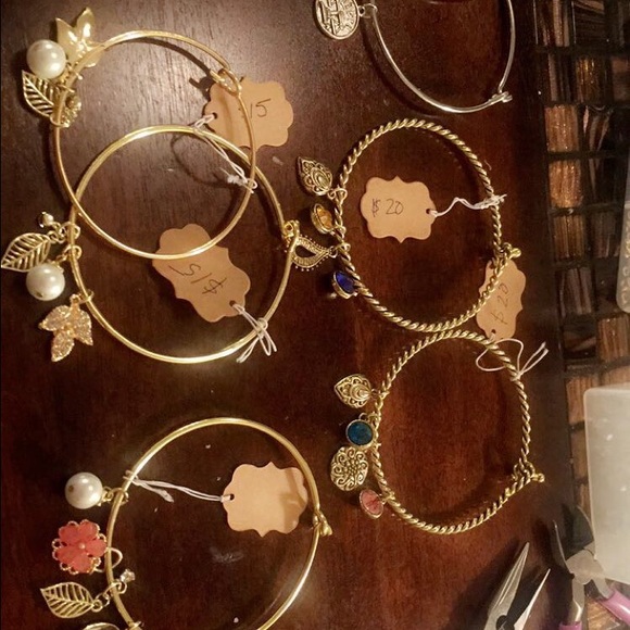 Charmed bracelets , individually assembled