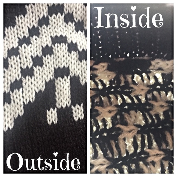 Cozy Chic Chevron Knit sweater cardigan top S - Picture 4 of 4