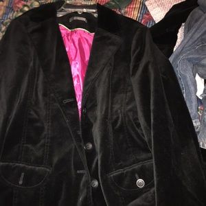 Liz Claiborne Black Velvet Jacket