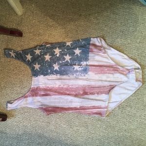 Urban outfitters American flag leotard onesie M