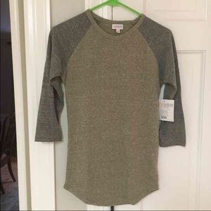 NWT XXS Lularoe Randy Baseball Shirt