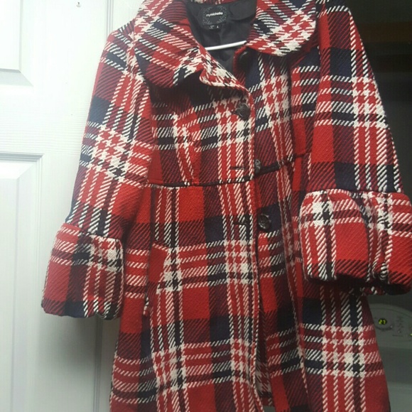 My Michelle Red Pea Coat