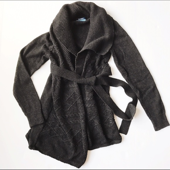 Old Navy Dark Grey Maternity Sweater Cardigan