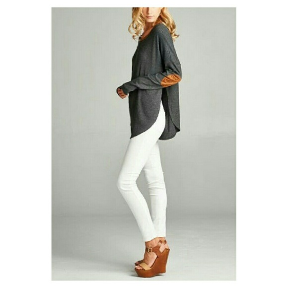 Long Sleeve Tunic, Gray - Picture 3 of 4