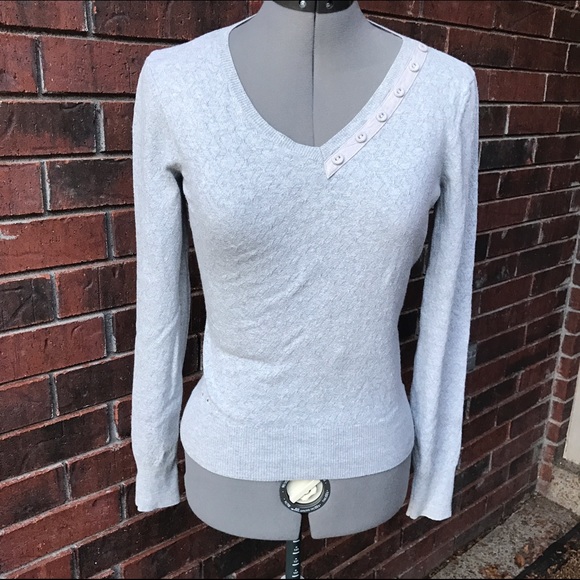 Light Grey Converse Thin Sweater - Picture 3 of 4