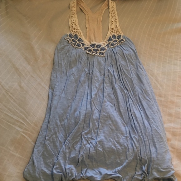 Cute racer back lace tank