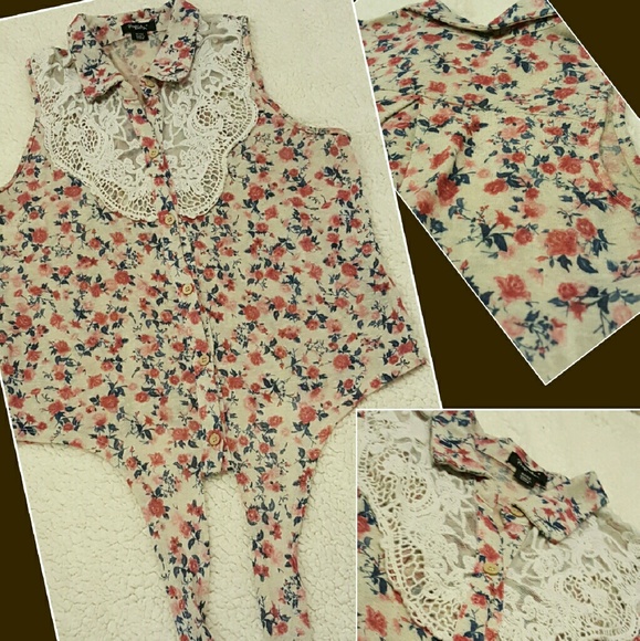 Rhapsody floral crop top - Medium (junior) - Picture 2 of 3