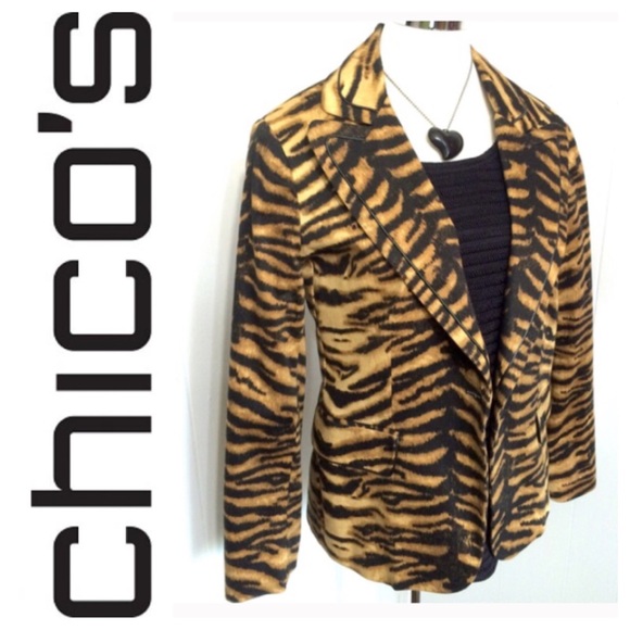 Tiger print blazer Clearance