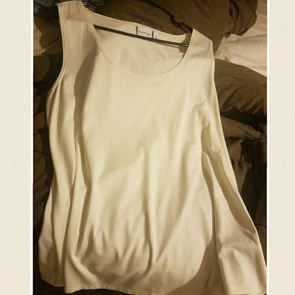 Kim Rogers white tank top