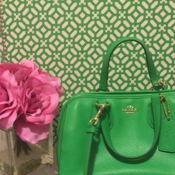 Pre loved Green coach mini satchel