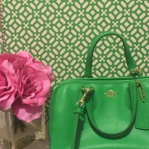 Pre loved Green coach mini satchel