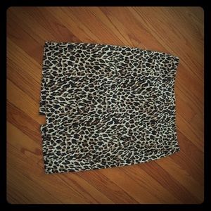 JCrew leopard pencil skirt - size 10