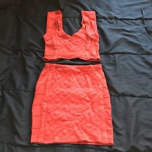 Bebe red 2 piece
