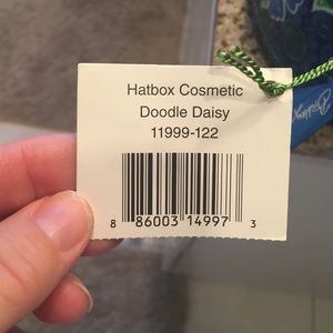 Retired Vera Bradley hat box cosmetic case