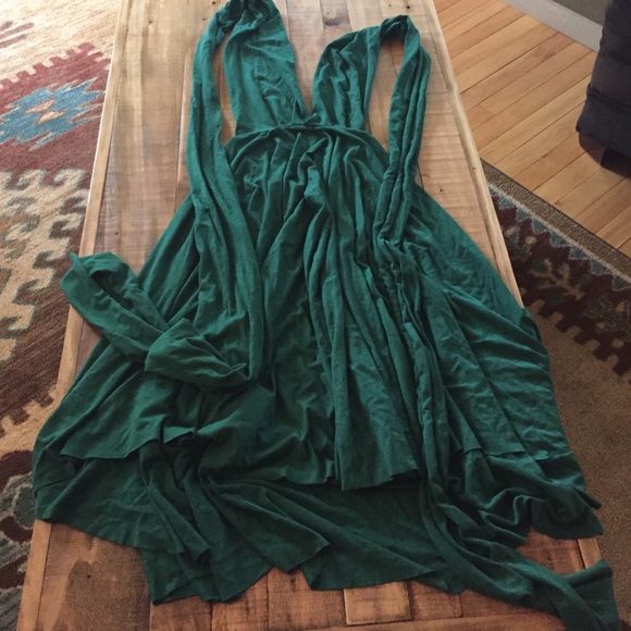 Butter by Nadia shirt green jersey dress