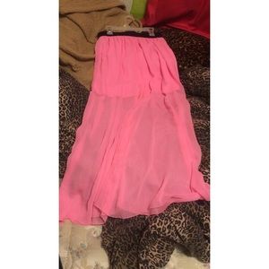 pink maxi skirt worn once