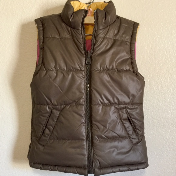 Children's Place Vest Sleeveless Jacket Puffer Reversible Multicolor Waterproof - Picture 3 of 3