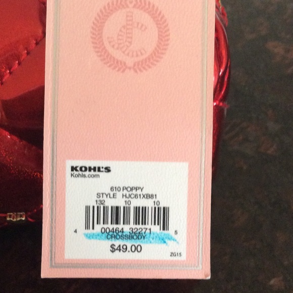 Juicy Couture Poppy Red Small Bag NWT - Picture 3 of 4