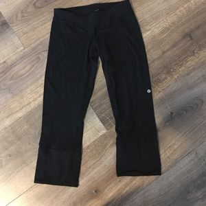Lulu lemon black cotton work out pants