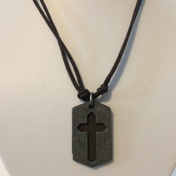 Rustic Cross Necklace - Picture 2 of 4