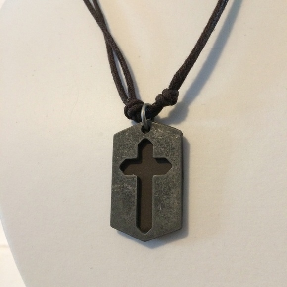 Rustic Cross Necklace - Picture 4 of 4