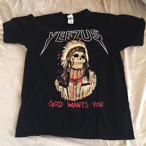 Yeezus God Wants You Skull Tee