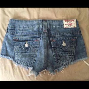 True Religion Joey Cut-Off Shorts