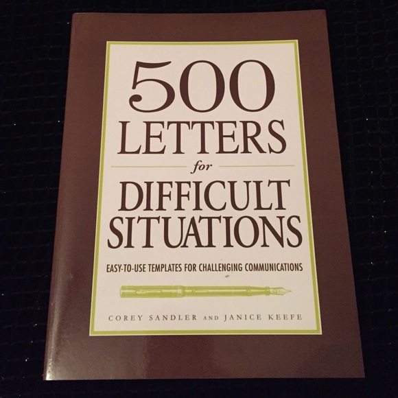 500 Letters for Difficult Situations Book