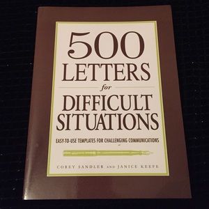 500 Letters for Difficult Situations Book