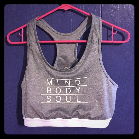 Grey Sports Bra