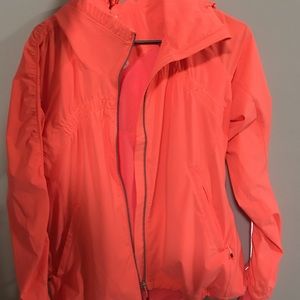 lulu lemon neon rain jacket