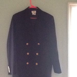 Navy blue talbots double breasted blazer