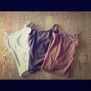 3 long glamourmom nursing tanks