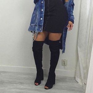 Thigh high boots (size8)