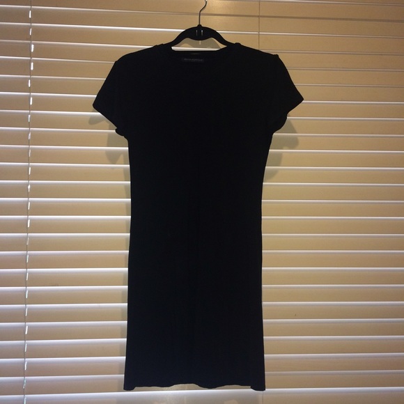 Brandy Melville Black Crewneck Bodycon Dress