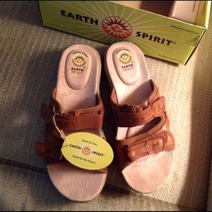 Brown leather sandal