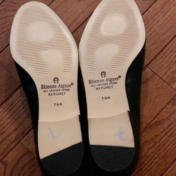 SOLD...Eitenne Aigner Black Flats...SOLD - Picture 2 of 4