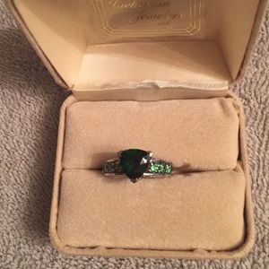 Beautiful green stone ring