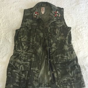 Jeweled Camo vest