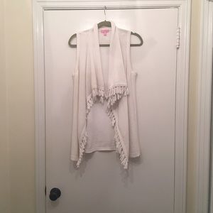 Lilly Pulitzer White Abbott vest